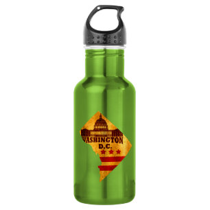 Bouteille D'eau Carte vintage de Washington DC
