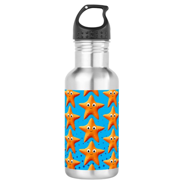 Bouteille D'eau Carton mignon Starfish Blue Ocean (Devant)