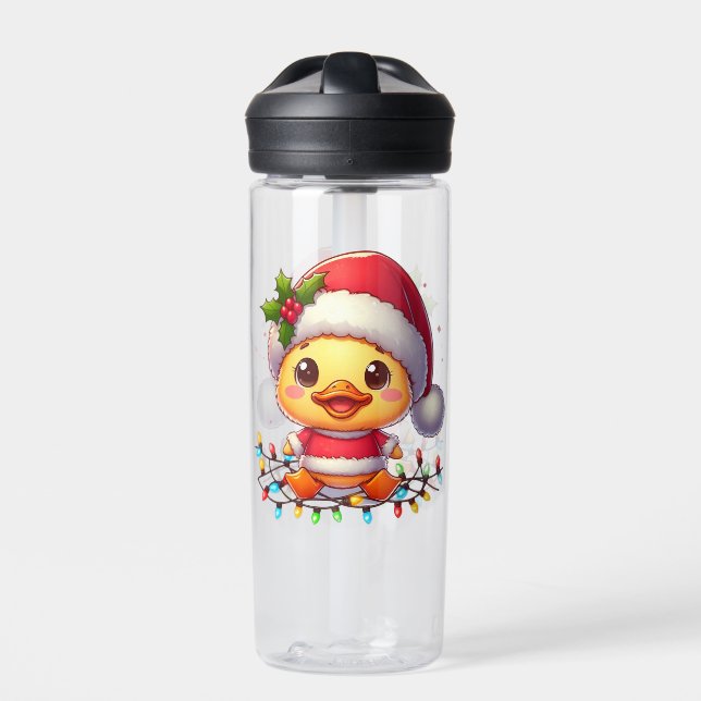 Bouteille D'eau Cartoon de canard de Noël Père Noël-68362 (Extérieur)