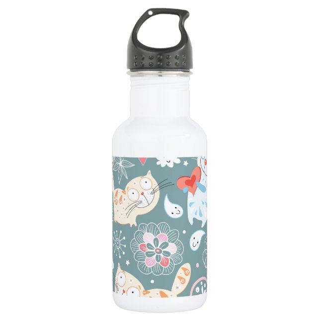 BOUTEILLE D'EAU CAT MIGNON (Devant)