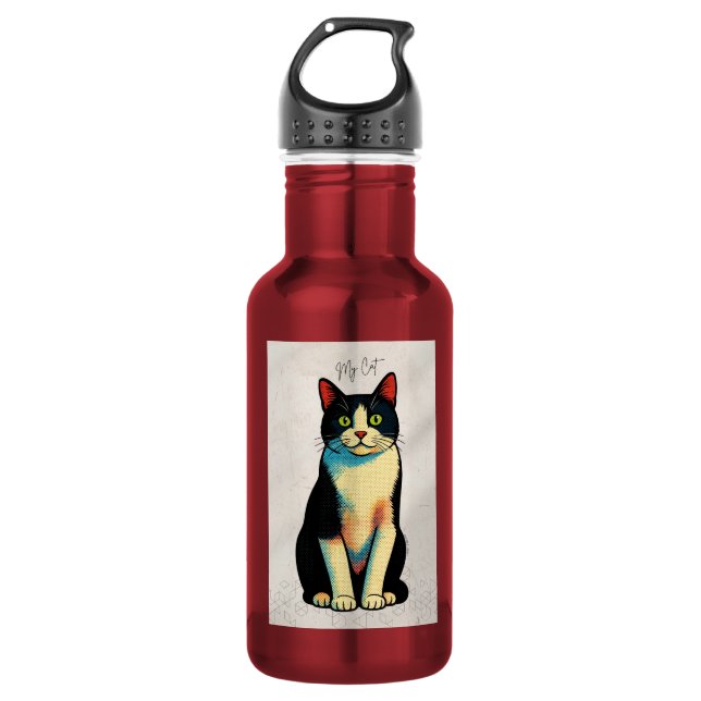 Bouteille D'eau Cat Psiu (Devant)
