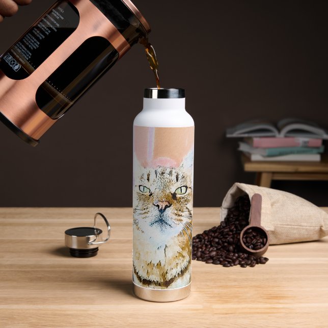 Bouteille D'eau Cat Water Bottle – Stay Hydrated with Feline Charm (Gym)