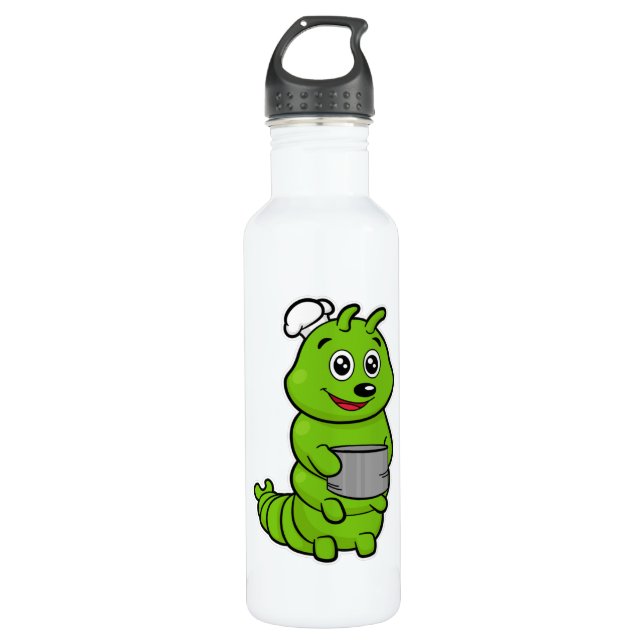 Bouteille D'eau Caterpillar comme cuire avec pot de Cuisine (Devant)