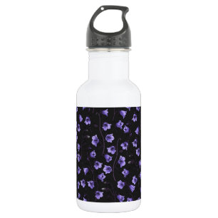 Bouteille D'eau Cellules bleues de minuit, cloches, Bellflowers