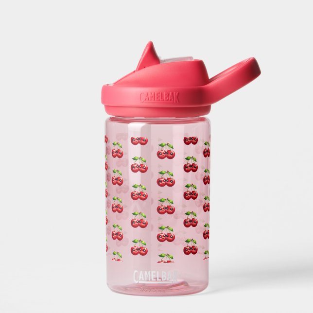 Bouteille D'eau Cerises aux visages souriants (Gauche)
