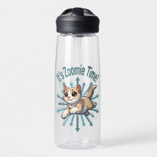 Bouteille D'eau C'est le moment Zoomie Tan Chat Bicolore