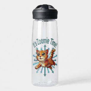 Bouteille D'eau C'est le temps de Zoomie le chat roux