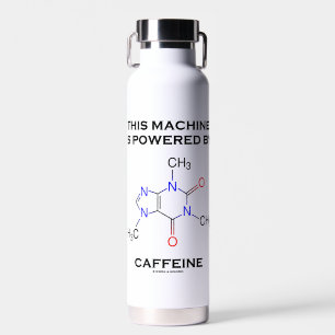 Bouteille D'eau Cette Machine Est Alimentée Par La Molécule De Caf
