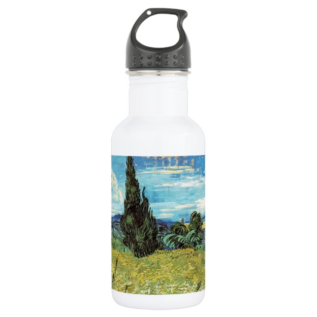 Bouteille D'eau Champ de blé vert Vincent van Gogh (Devant)