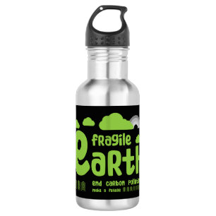 Bouteille D'eau Changement climatique Pollution du carbone T-s