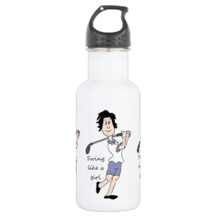 Bouteille D'eau Chanter comme une fille Amusante Golf Citation et 