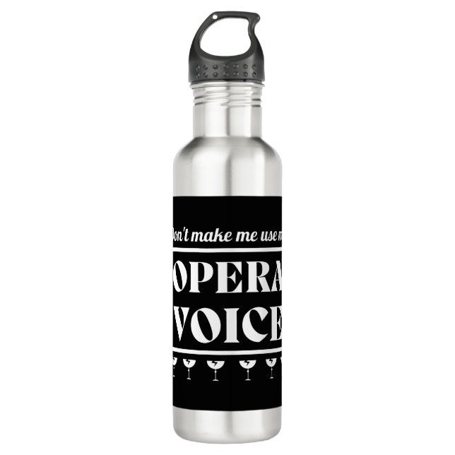 Bouteille D'eau Chanteur opéra vocal (Devant)