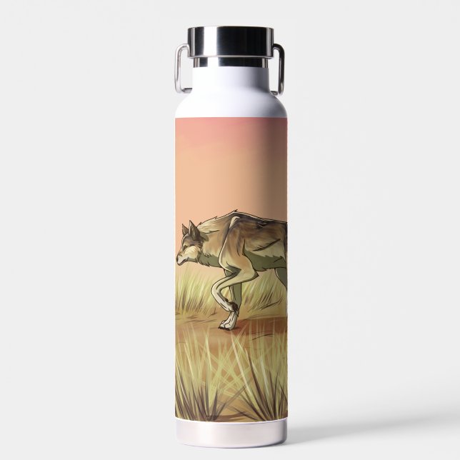 Bouteille D'eau Chasse au lever du soleil (Avant)