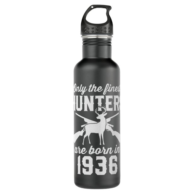 Bouteille D'eau Chasseur de cerfs de 86 ans 86e anniversaire 1936  (Devant)