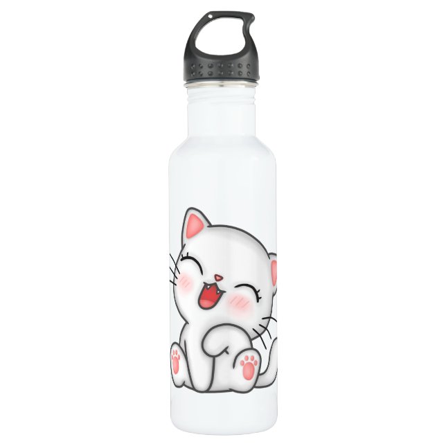 Bouteille D'eau Chat (Devant)