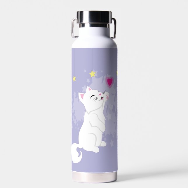 Bouteille D'eau Chat de la Saint-Valentin (Avant)
