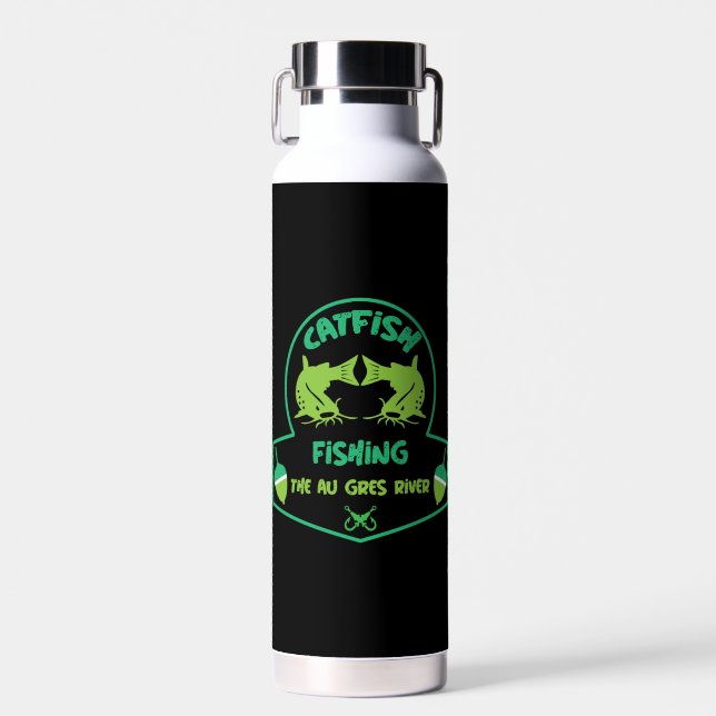 Bouteille D'eau Chat Fishing Au Gres (Avant)