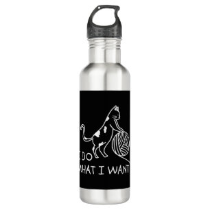 Bouteille D'eau Chat Jouer Fil