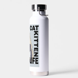 Bouteille D'eau Chat mignon bonne vie
