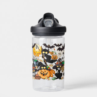 Bouteille D'eau Chats d'Halloween Fête Drôle