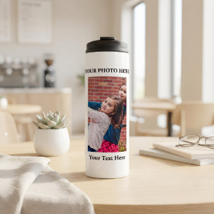 Bouteille d'eau chaude personnalisée avec photo