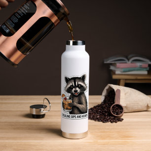 Bouteille D'eau Cheeky Raccoon avec Whiskey Sour - Cocktai jouant