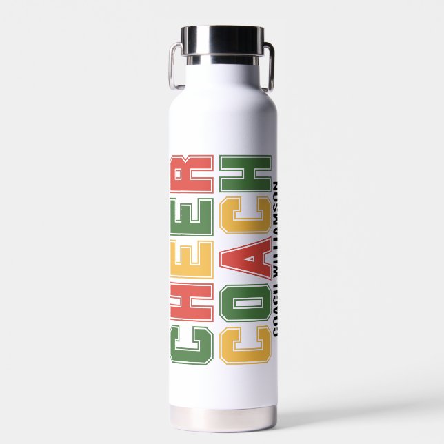 Bouteille D'eau CHEER COACH Personnalisé Chevrolet (Avant)