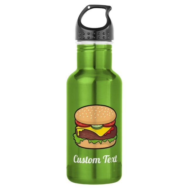 Bouteille d'eau Cheeseburger (Devant)