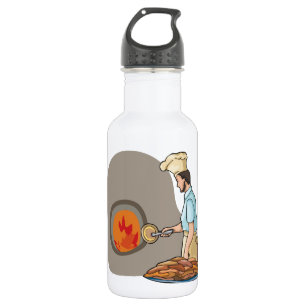 Bouteille D'eau Chef de four à pizza au bois