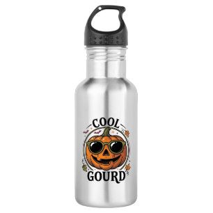 Bouteille D'eau Chemise Citrouille Cool Gravure Vintage Halloween 