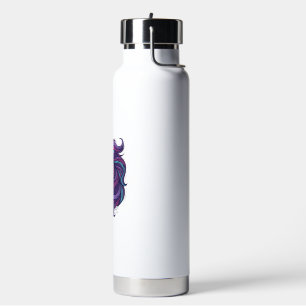Bouteille D'eau Chemise d'art de tête de cheval colorée gravée vin