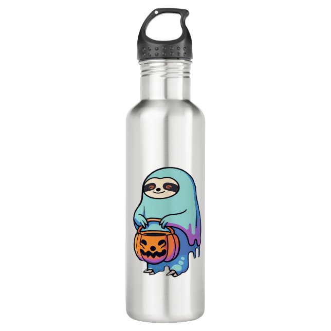 Bouteille D'eau Chemise T-Shirt de Sloth Ghost Halloween surdimens (Devant)
