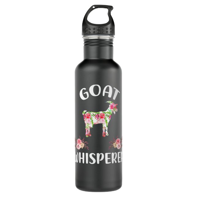 Bouteille D'eau Chèvre Floral Chèvre Whisperer Bucks Expert Kid Ca (Devant)