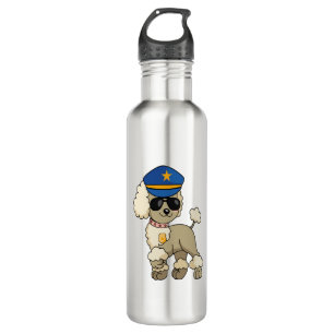 Bouteille D'eau Chibi Anime Police Poodle Chien
