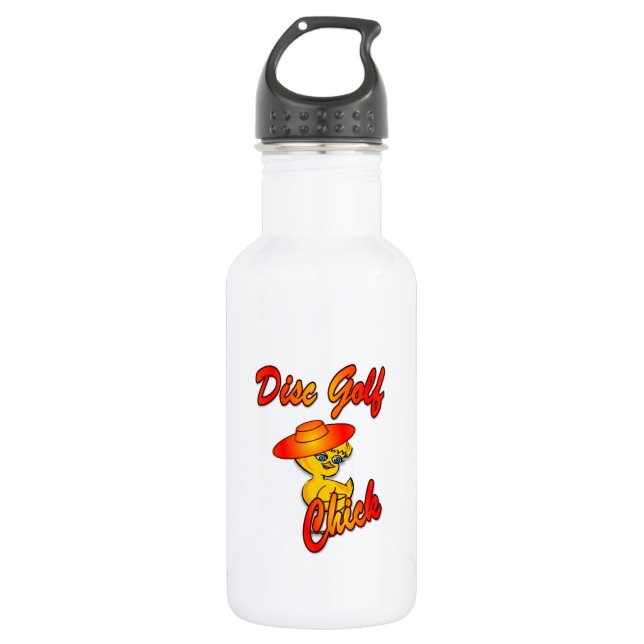 Bouteille D'eau Chic de golf sur disque #5 (Devant)