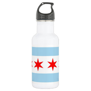 Bouteille D'eau Chicago Flag, Illinois State Liberty Bottle