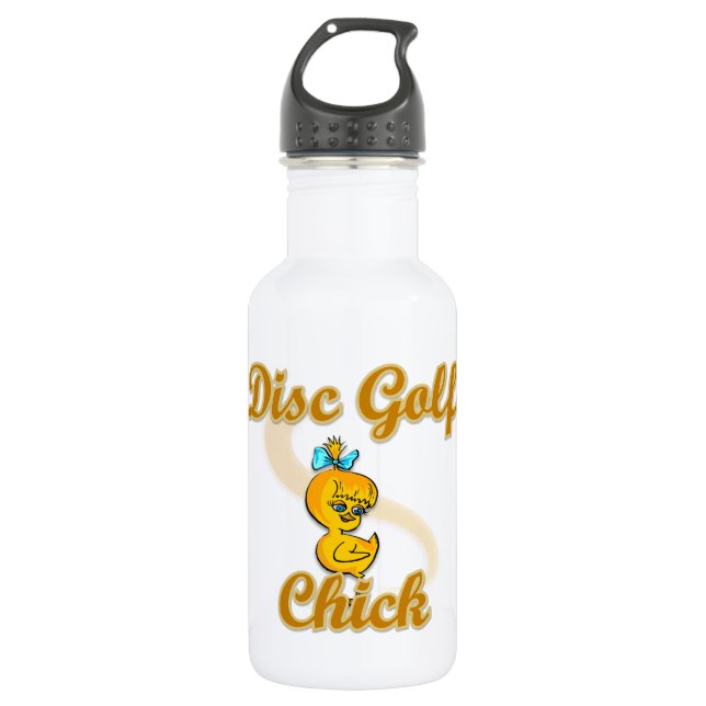 Bouteille D'eau Chick de golf sur disque (Devant)