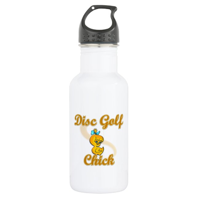 Bouteille D'eau Chick de golf sur disque (Devant)