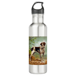 Bouteille D'eau Chien de chasse avec oiseau dans la bouche