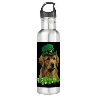 Bouteille D'eau Chien Leprechaun Jour de la Saint Patrick, Funny s