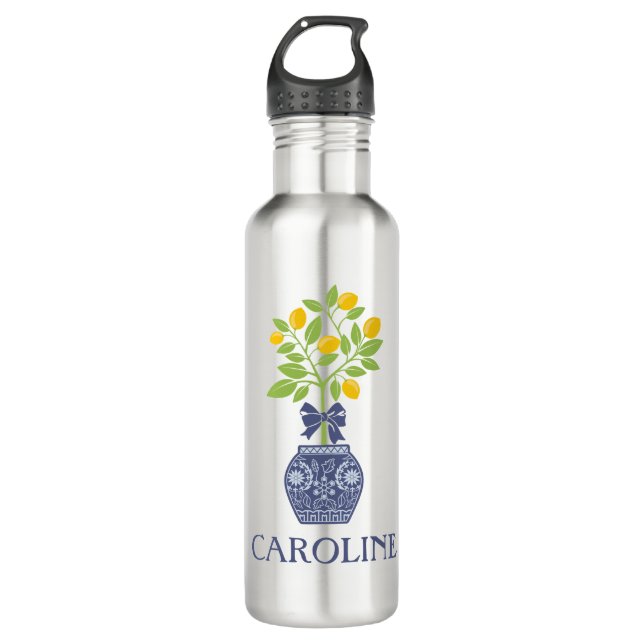 Bouteille D'eau Chinoiserie Lemon Tree Water Bottle (Devant)