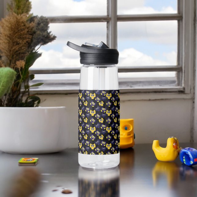 Bouteille D'eau Chouette noire (Water Bottle)