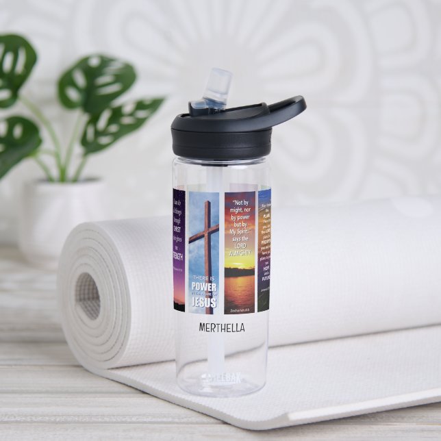 Bouteille D'eau Christian Custom Name BIBLE MEDIATION (Yoga)