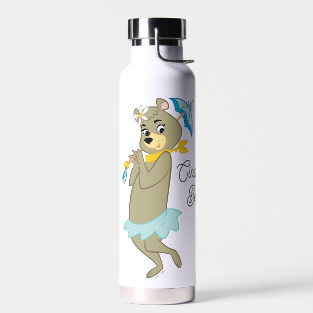 Bouteille D'eau Cindy Bear tenant le parasol (Gauche)
