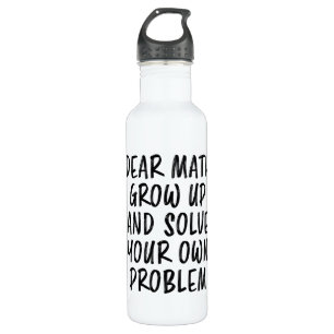 Bouteille D'eau Citation de maths Drôle Geek enseignant Cadeau Ner