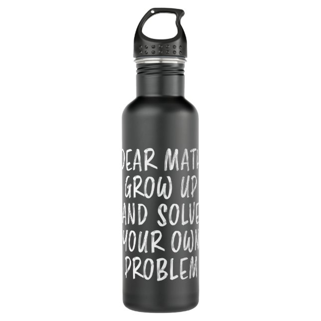 Bouteille D'eau Citation de maths Drôle Geek enseignant Cadeau Ner (Devant)