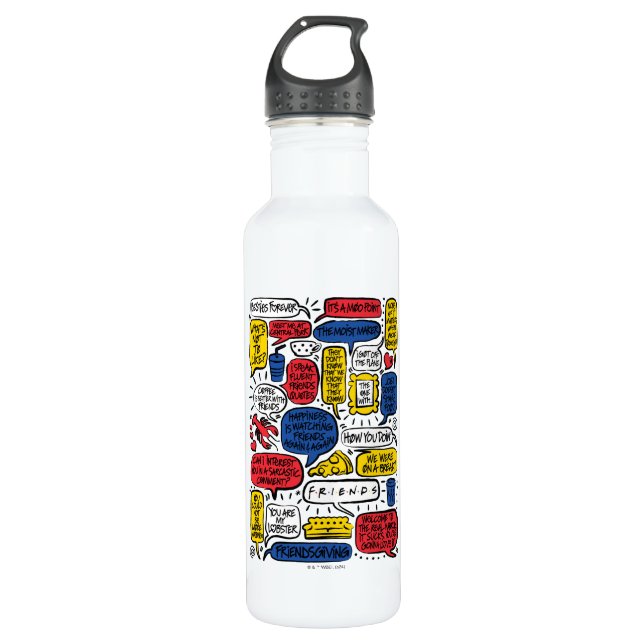 Bouteille D'eau Citations AMIENDS™ (Devant)