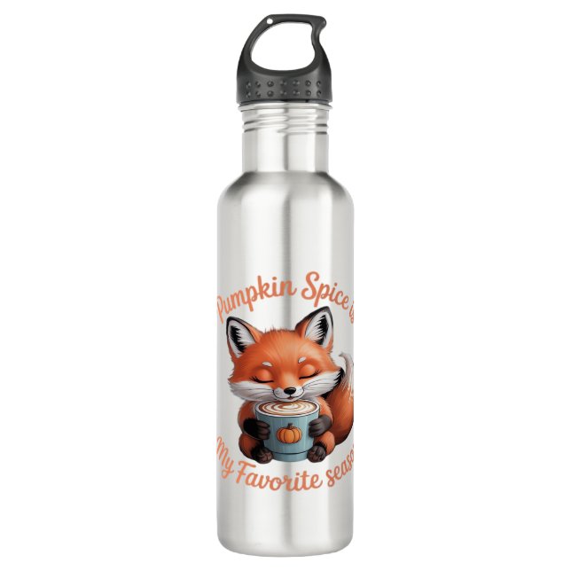 Bouteille D'eau Citrouille Spice Est Ma Saison Favorite Automne Cl (Devant)