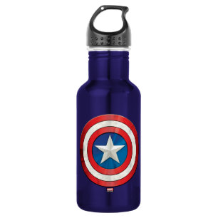 Bouteille D'eau Classiques Avengers Bouclier brossé de Captain A