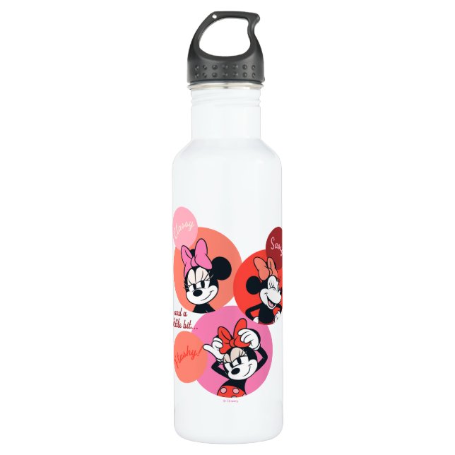 Bouteille D'eau Classy Sassy and a Little Bit Flashy Minnie (Devant)
